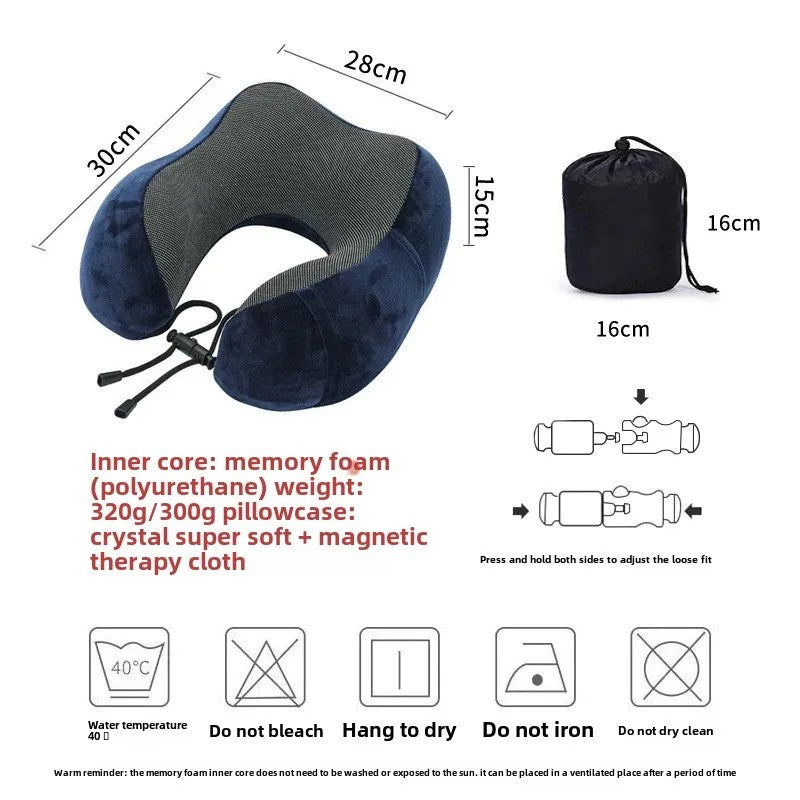 Neck Pillow Travel U-Shaped Print Pillow Comfortable Supportive