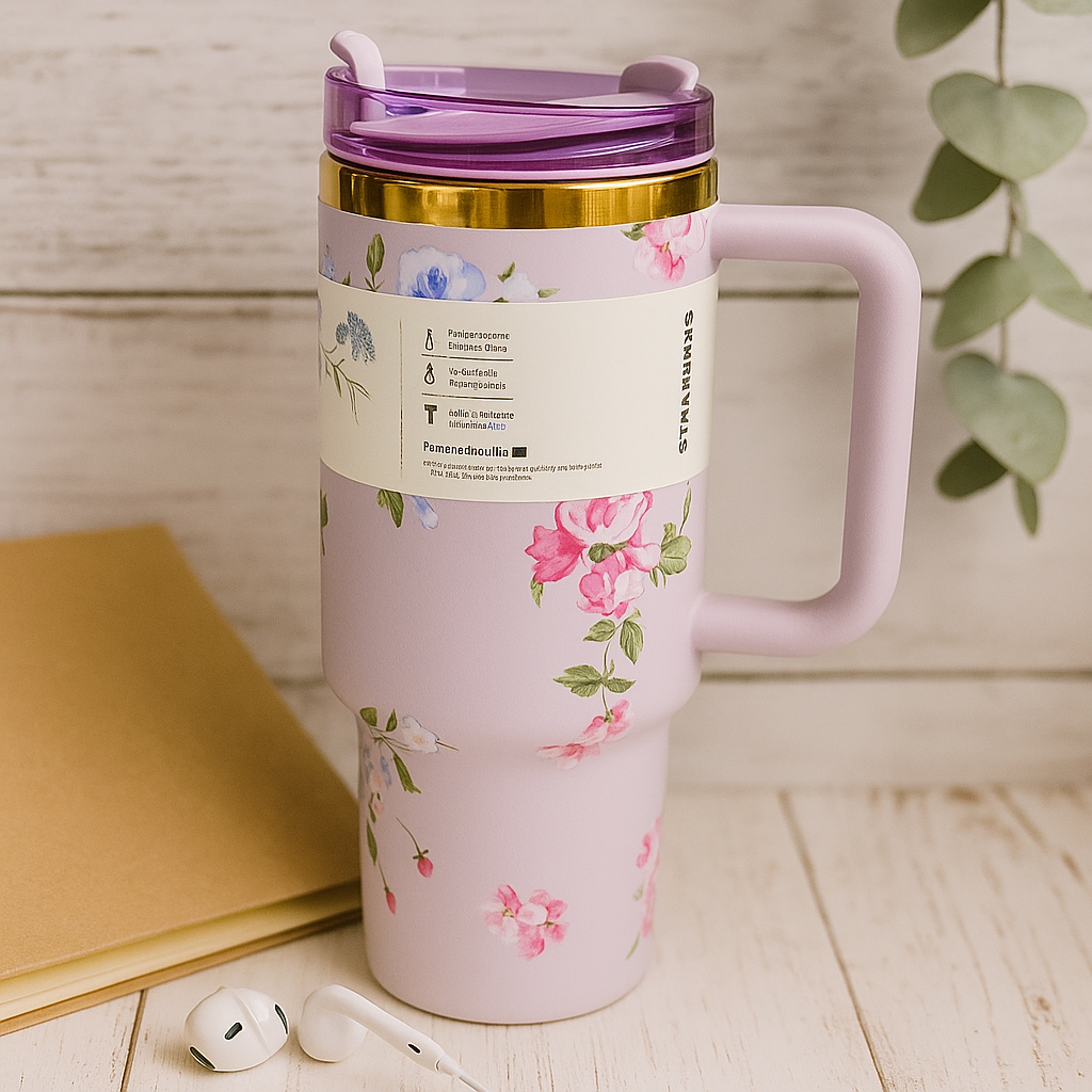 "40oz Sparkly Rhinestone Tumbler – Personalized Bling Bottle