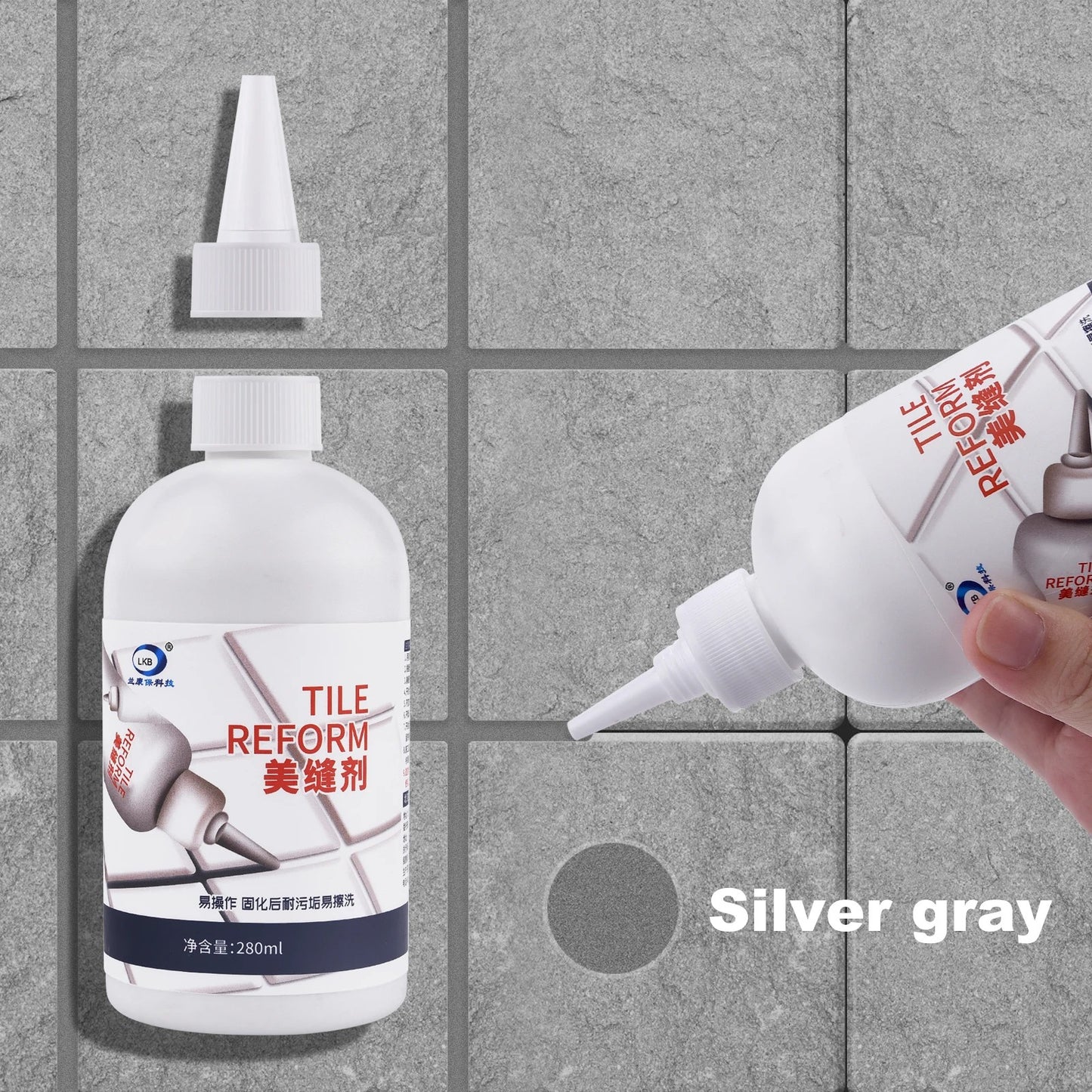 280ml Ceramic Tile Filler Waterproof Mildew Repair Agent House Ceramic Beauty Agent Cleaner Porcelain Seam Tile Wall Bathro