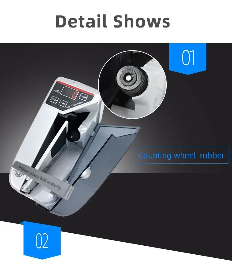 V30 with UV Light Portable Mini Handy Bill Cash Note Counting Machine
