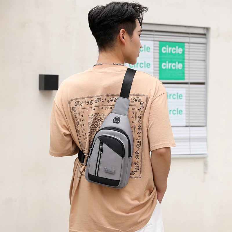 anti theft chest bag travel bag passport case mini crossbody bags for men mountain sports shoulder bag boy keys Mobile phone bag