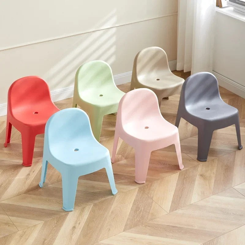Children's Chair Thickened Kindergarten Armchair Baby Dining Chair Plastic Small Chair Bench Small Stool Household Non-Slip