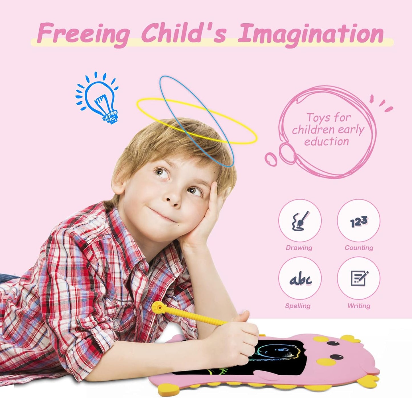 LCD Writing Tablet for Kids in Pakistan – Reusable Doodle Pad | Cheena.pk