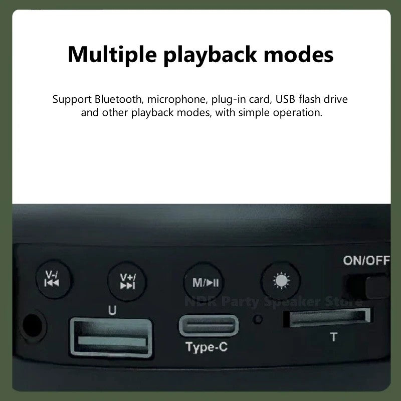 Multifunctional Single Shoulder Chest Bag Wireless Bluetooth Speaker With RGB Color Lights Portable Player for Camping Traveling