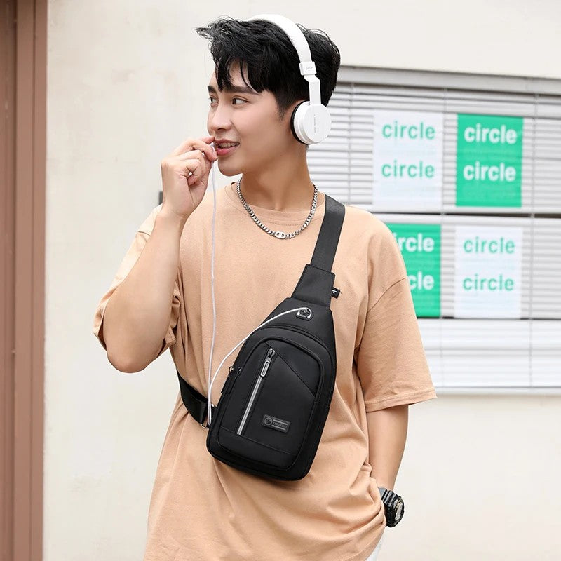 anti theft chest bag travel bag passport case mini crossbody bags for men mountain sports shoulder bag boy keys Mobile phone bag