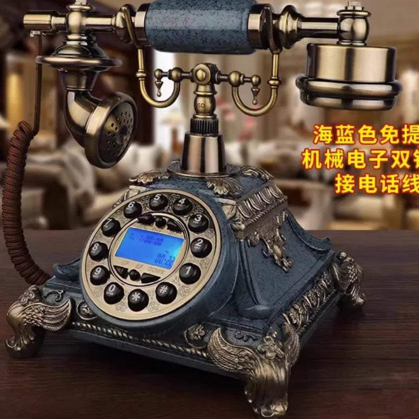 Antique Pattern fashion imitation vintage old fashioned telephone/Handsfree / backlight / Caller ID