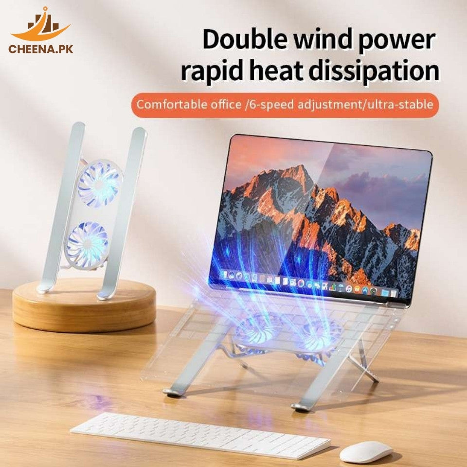 Premium laptop cooling stand + FREE Gaming Mat (Large size)