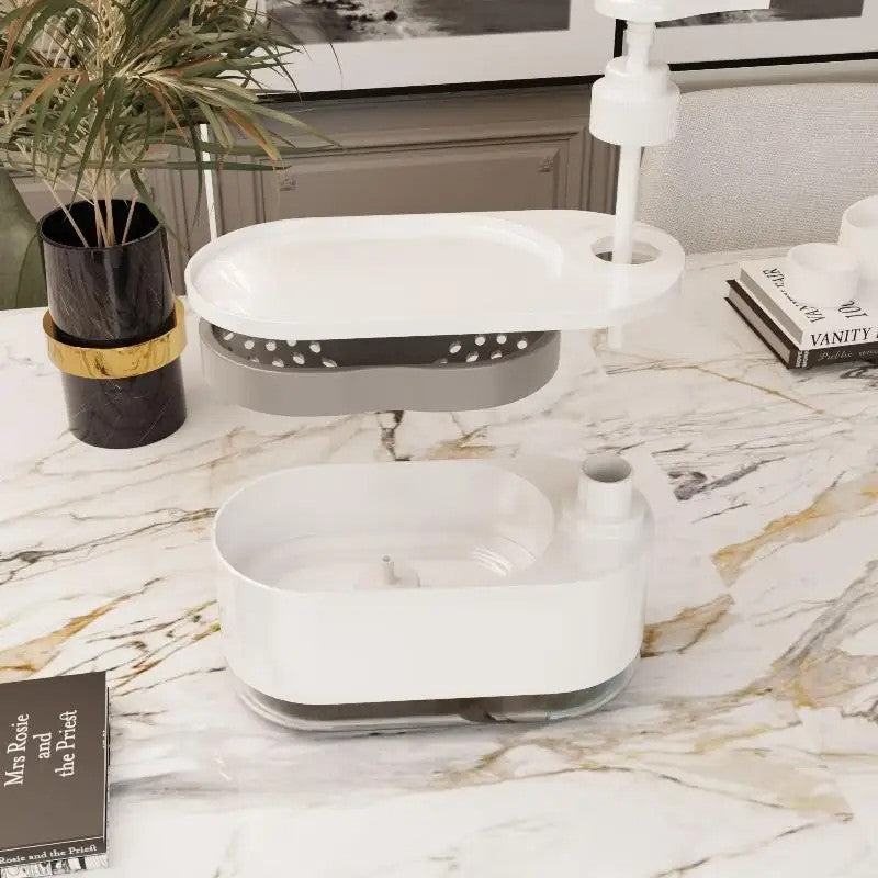 Dishwashing Liquid Press Manual Press Soap Box Hand Soap And Dish Soap Dispenser For Kitchen Sink Detergent Dispenser