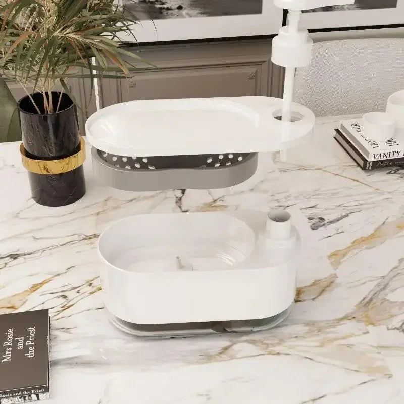 Dishwashing Liquid Press Manual Press Soap Box Hand Soap And Dish Soap Dispenser For Kitchen Sink Detergent Dispenser