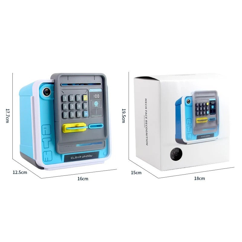 New ATM Machine Safe Box Money Bank Electronic Piggy Bank Automatic Code Key Lock