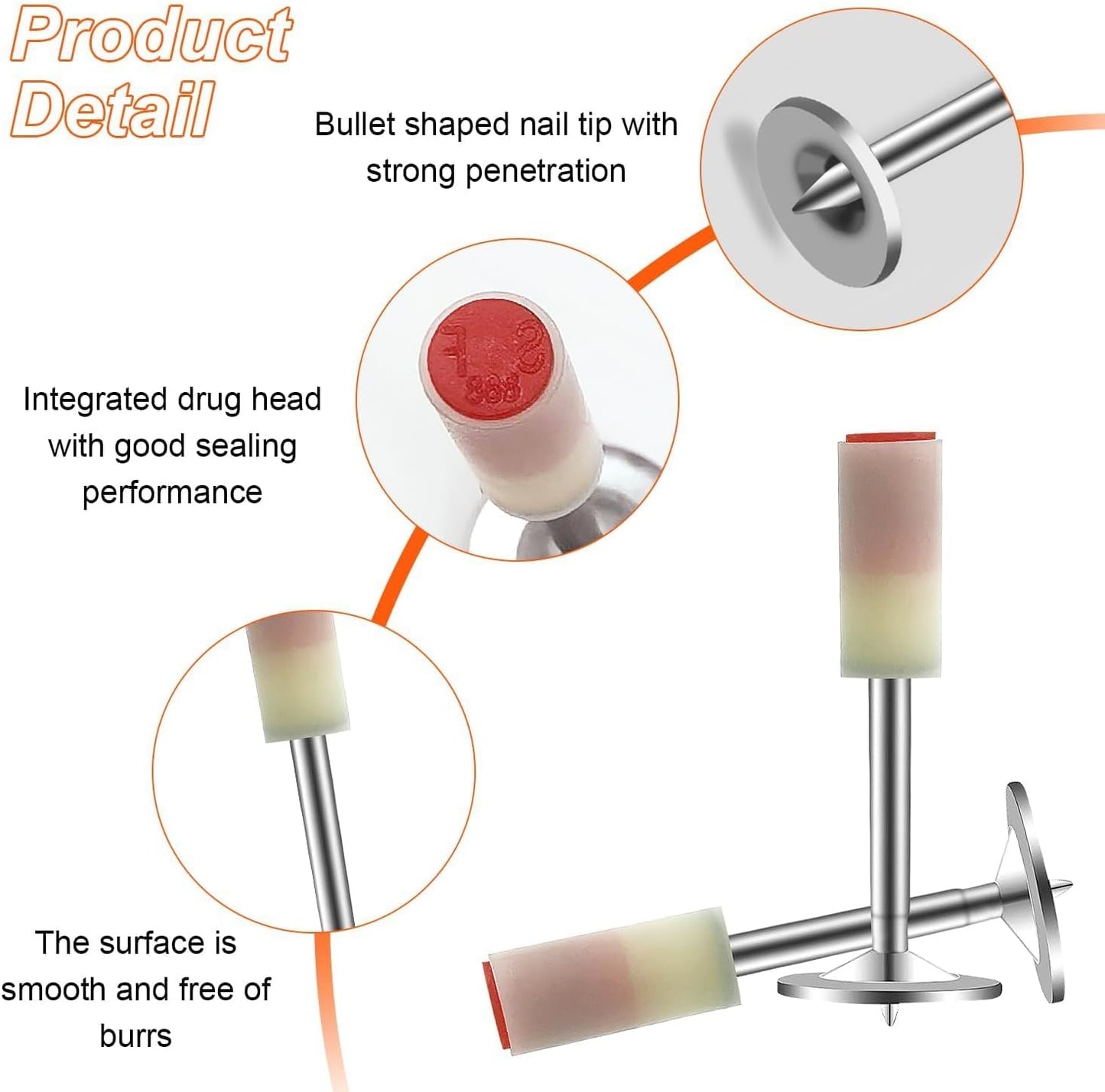 Steel Concrete Nails Kit, 27 & 42 mm Diameter Bolts, Multi-Purpose Nails.