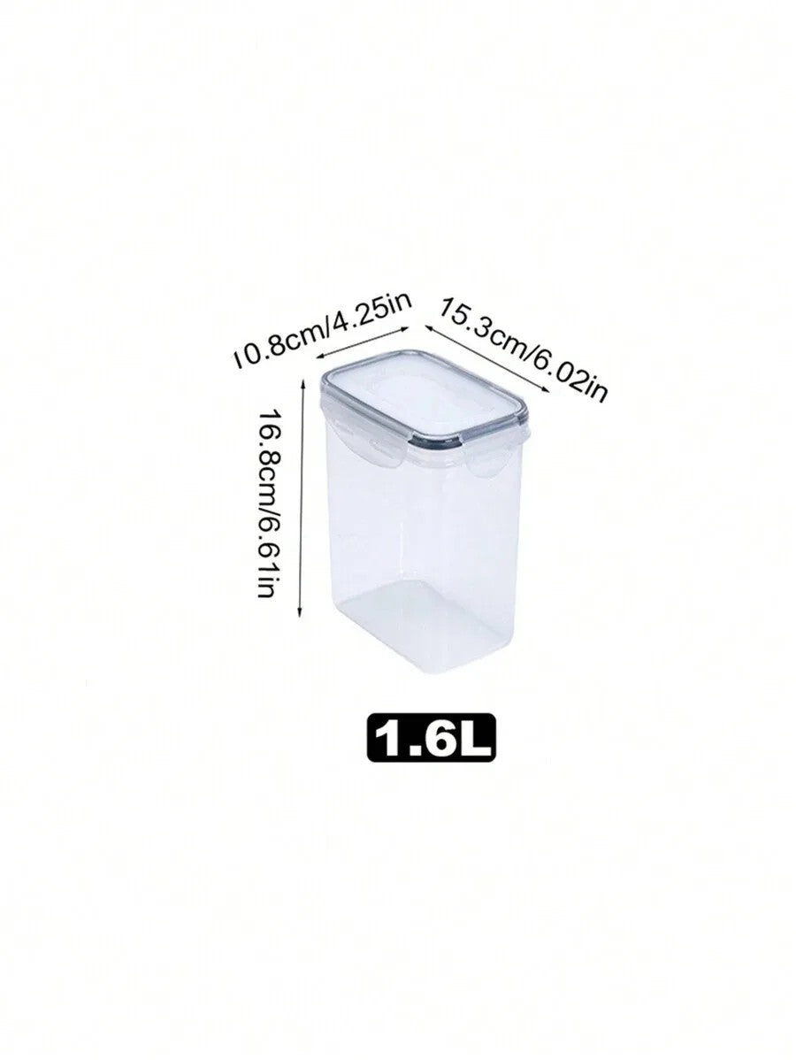 1/3/5/7pcs Food Storage Jars Reusable Plastic Food Sealed Jars