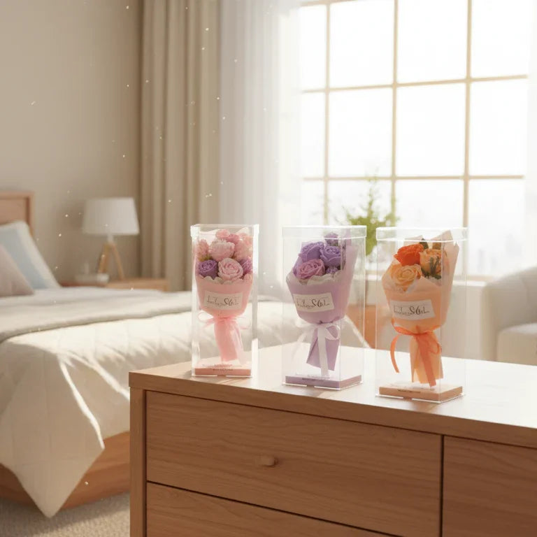 Flower Packing Box Transparent PVC DIY Flower Bouquet Gift Boxes Packaging Baby Shower Birthday Wedding Decoration