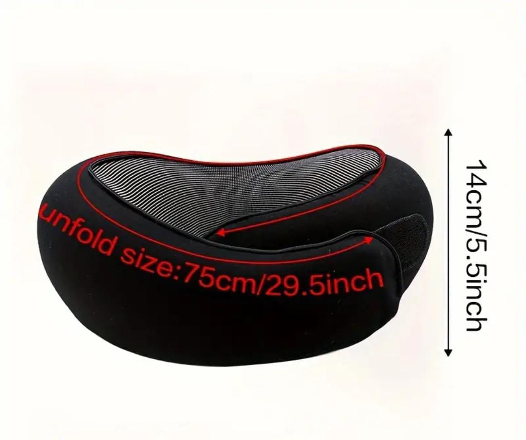 Portable Adjustable Travel Neck Pillow Memory Foam U-shaped Pillow