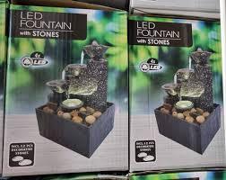 New Tabletop Waterfall Decor Relaxation Meditation Desktop Fountain with Soft Lights Decorative Creative Flowing Water Ornaments