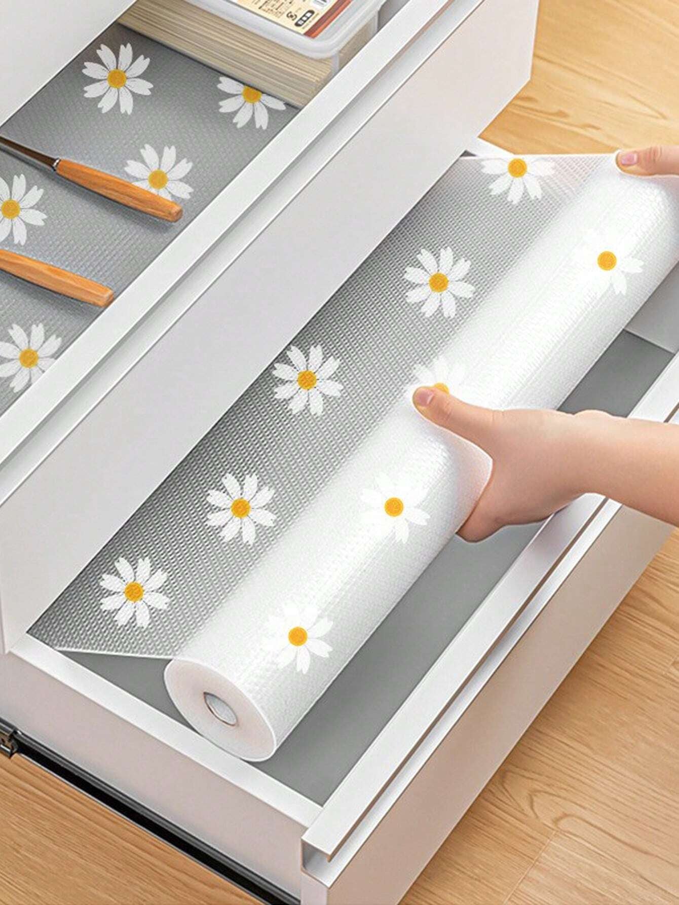 1 Roll Shelf Liner for Kitchen Cabinets Non-Adhesive