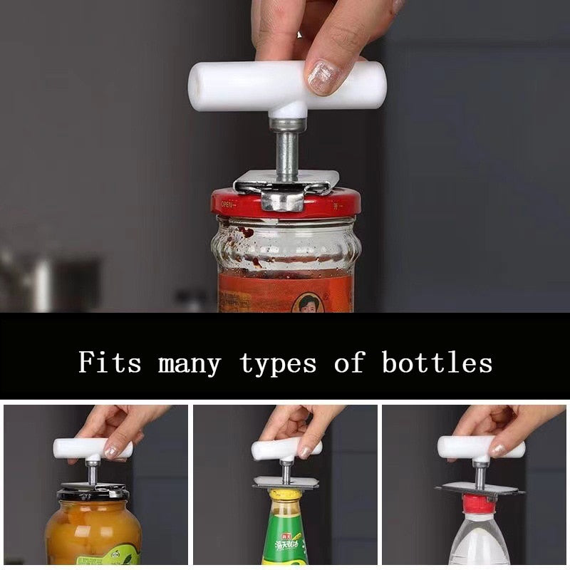 Heavy-Duty Stainless Steel Jar Opener – Effortless Lid Remover Tool for Kitchen | cheena.pk