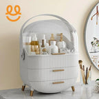 Luxury Portable Cosmetic Organizer Box with Lid & Drawers | With Free Bear Gift