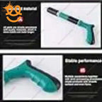 Ergonomic green and black handheld power tool with adjustable handle for precision work