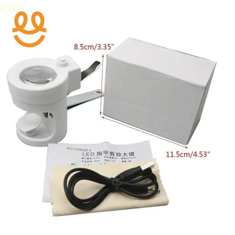 Upgraded Clipper with Glass Toenail Cutter 8x Magnifier for Elder Seniors Parents Birthday Present Gift