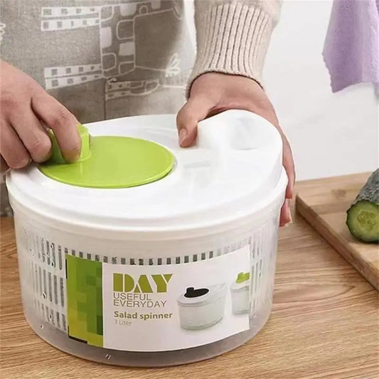Vegetable Dehydrator Greens Washer Dryer Drainer Crisper Strainer Vegetables Salad Spinner Lettuce Leaf for Washing Drying Leafy