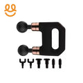 Electric Handheld Neck Body Back Facial Fitness Gun Massager Cordless Deep Tissue Vibration Double Head Muscle Massage Gun