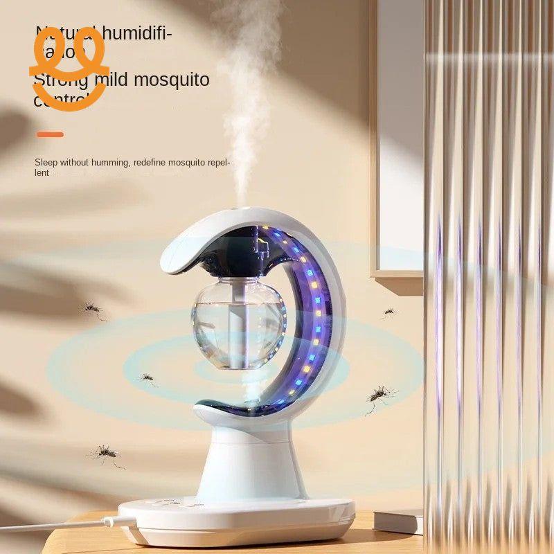 Cross-Border New Moon-Shaped Three-In-One Humidifying Mosquito Repellent Night Light Bedside Colorful Night Light Household Liquid Mosquito Repellent Lamp