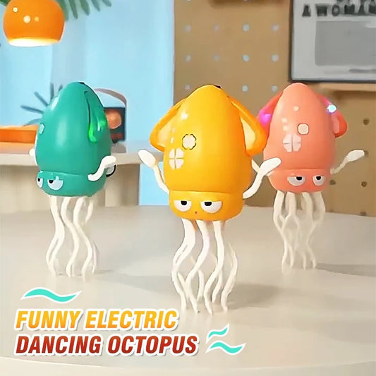 Funny Electric Auto-Avoid Octopus with Led Lights Music Electric Crawling Octopus Stress Relief Gift Interactive Robotics Gags