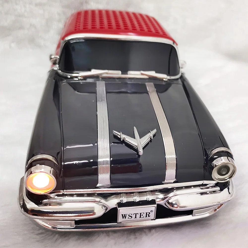 Car Model Portable Subwoofer With Fm Radio Player Handsfree Tws Home Stereo Hifi Audio Classic Wireless BlueTooth Speakers