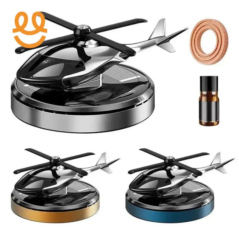 Helicopter Car Fragrance Diffuser Helicopter Shape Dashboard Car Aromatherapy Diffuser Rotation Car Perfume Diffuser Ornament