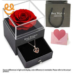 Love Red Rose Female Special Day Eternal Flower Artificial Flower with Gift  Box