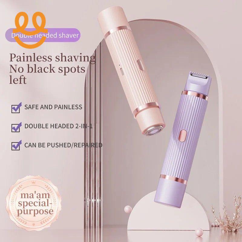 2in1 Electric Portable Hair Trimmer Shaver for Men and Women with Hair Removal Function