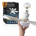 LED 30W Ceiling Fan Light E27 with Remote Control for Dimming, Suitable for Living Room, Study, Household Use,