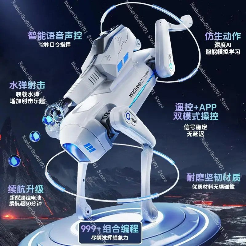 AI Intelligent Voice Robot Dog Programmable Voice Recognition Electric Remote Control Intelligent Robot Dog