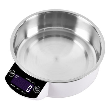 Digital Kitchen Scale Baking Scale Measuring Stainless Steel Accurate 5kg/1G Electronic Food Scale for Baking Cooking Kitchen
