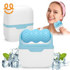 Double-headed facial ice roller, used for facial and head massage, made of resin material, without fragrance and battery