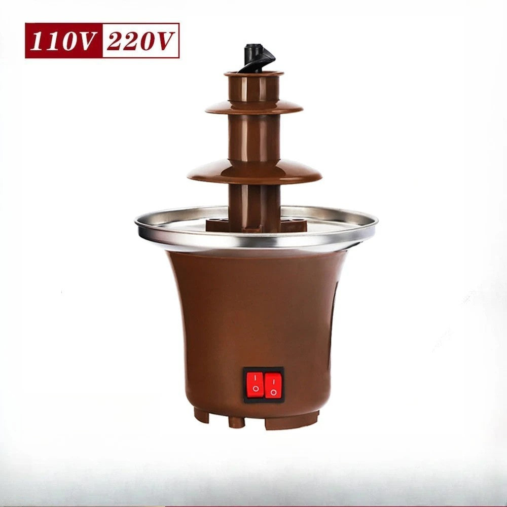 Household chocolate fountain machine, automatic melting hot pot melting machine, self-made syrup with heating