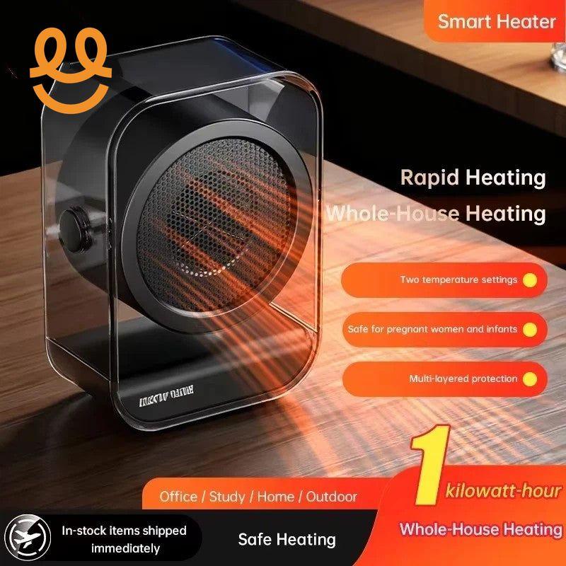 Portable Heater Desktop Warmer Air Heater PTC Ceramic Winter Quick Heating Overheat Protection For Home Office Use