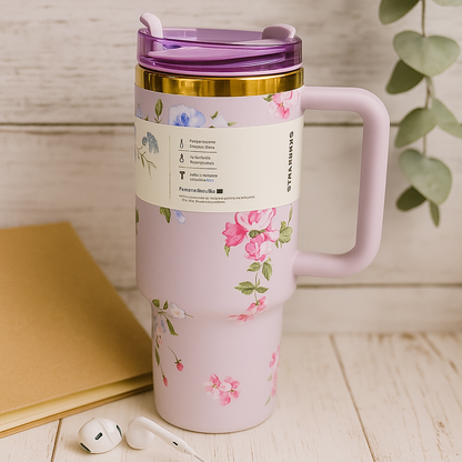 "40oz Sparkly Rhinestone Tumbler – Personalized Bling Bottle
