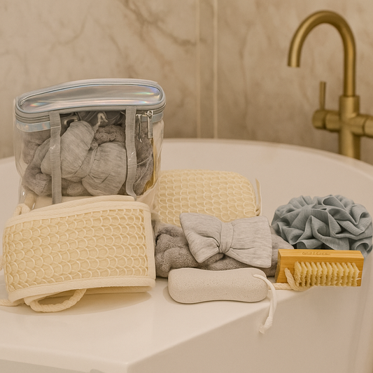 Spa Bath Accessories Gift Set with Travel Zip Bag Spa Accessories