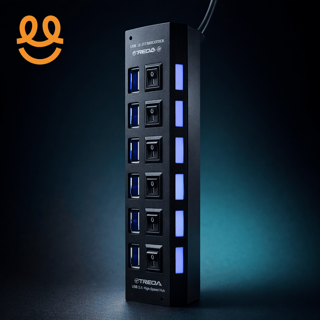 large USB Hub 3.0 Hub USB 2.0 Multi USB Splitter Power Adapter 4/7 Port Multiple Expander 2.0 with Switch for PC Laptop Accessories