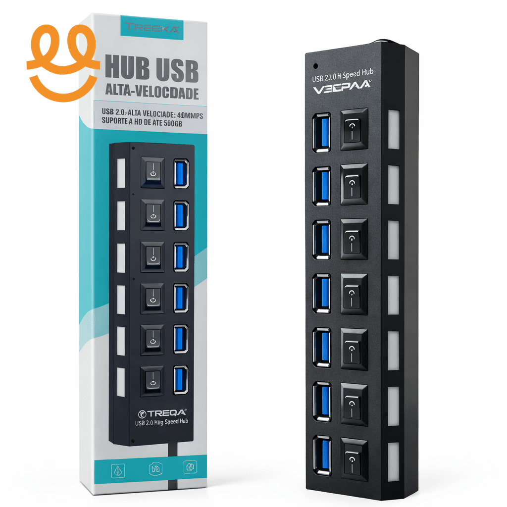 large USB Hub 3.0 Hub USB 2.0 Multi USB Splitter Power Adapter 4/7 Port Multiple Expander 2.0 with Switch for PC Laptop Accessories