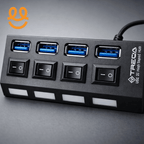 4-Port Usb 2.0 Hub One Drag Four Splitter Hub Plug And Play Mini Small Socket Hub/Usb 4-Port Splitter best for gaming