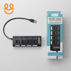 4-Port Usb 2.0 Hub One Drag Four Splitter Hub Plug And Play Mini Small Socket Hub/Usb 4-Port Splitter best for gaming