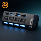 4-Port Usb 2.0 Hub One Drag Four Splitter Hub Plug And Play Mini Small Socket Hub/Usb 4-Port Splitter best for gaming