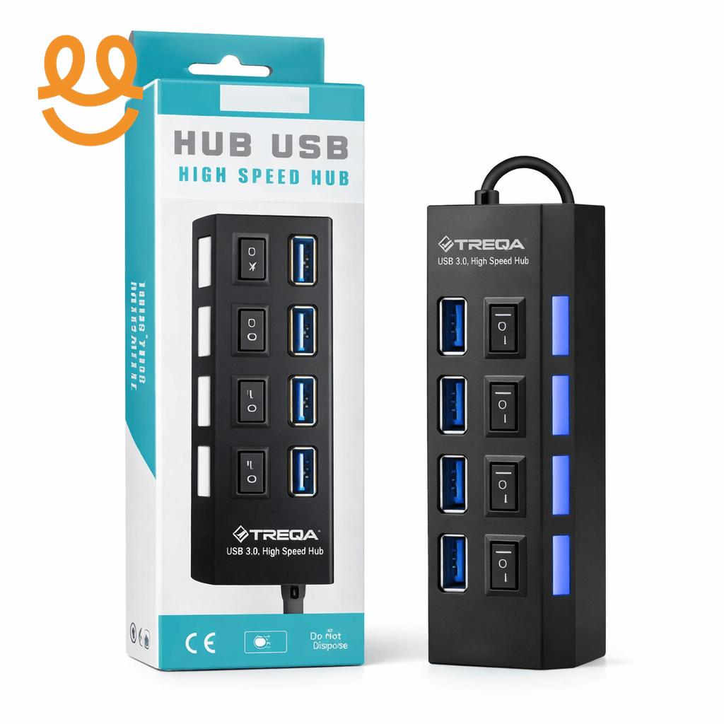 4-Port Usb 2.0 Hub One Drag Four Splitter Hub Plug And Play Mini Small Socket Hub /Usb 4-Port Splitter