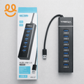 Usb 3.0 Hub Usb Splitter 4 7 Ports Multi Usb Hub 3 0 2.0 Hab Expander 30/120CM Cable Computer Accessories For PC Desktop Laptop