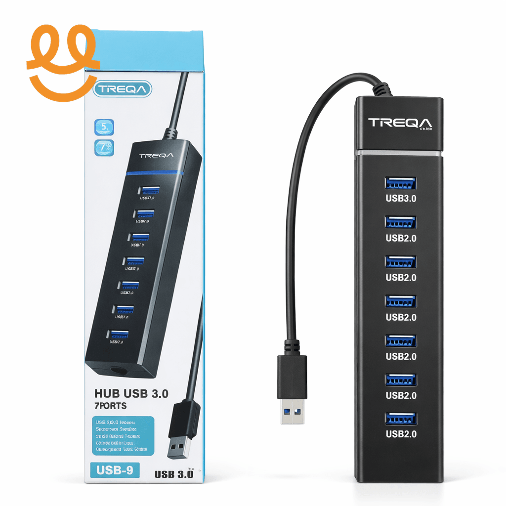 Usb 3.0 Hub Usb Splitter 7 Ports Multi Usb Hub 3.0 Hub Expander Cable ...