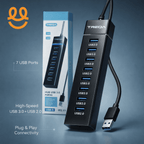 Usb 3.0 Hub Usb Splitter 7 Ports Multi Usb Hub 3.0 Hub Expander Cable Computer Accessories For PC Desktop Laptop