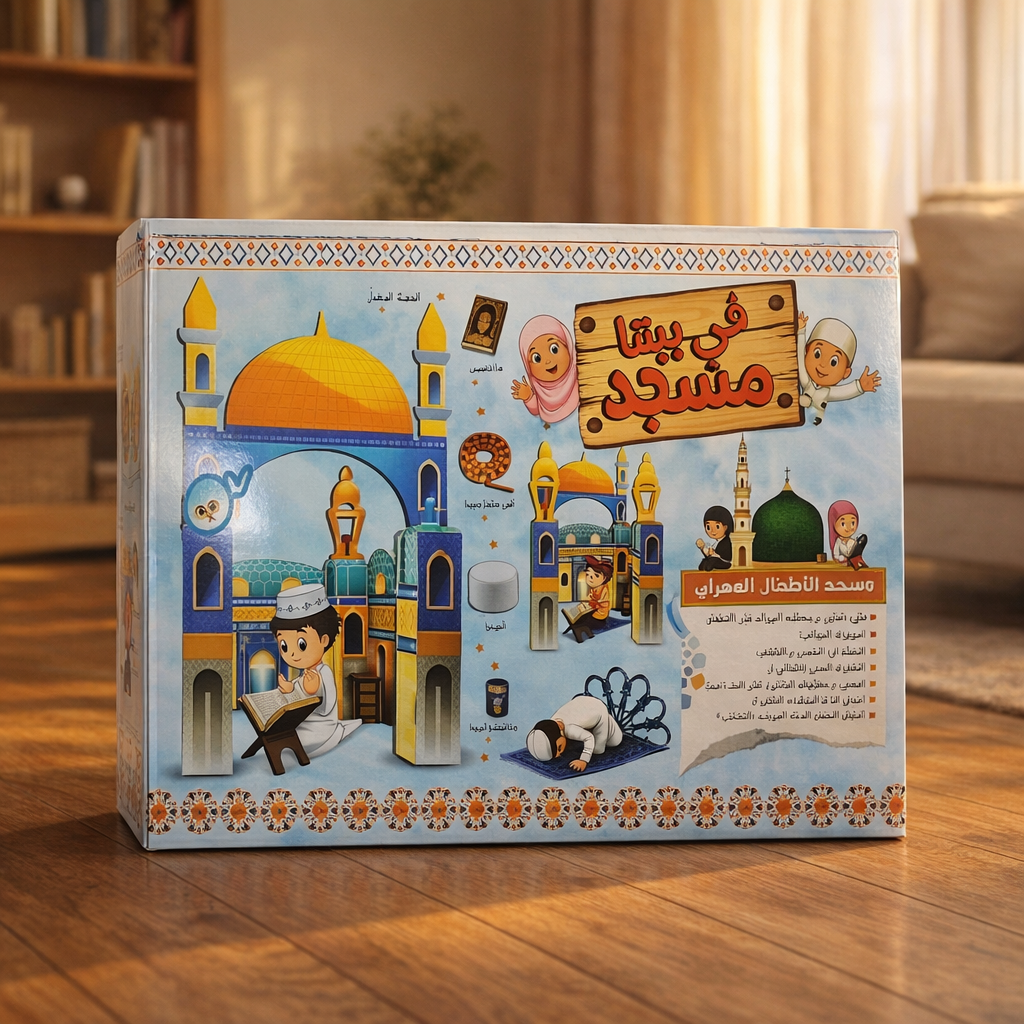 Cardboard Made Kids Mosque Creative Arts Craft Set